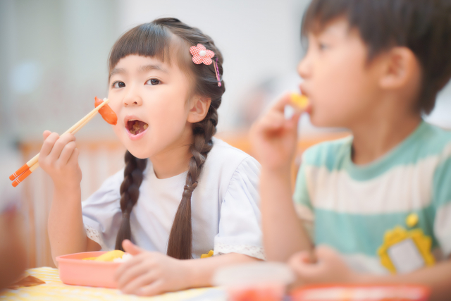 よく噛んで食べる